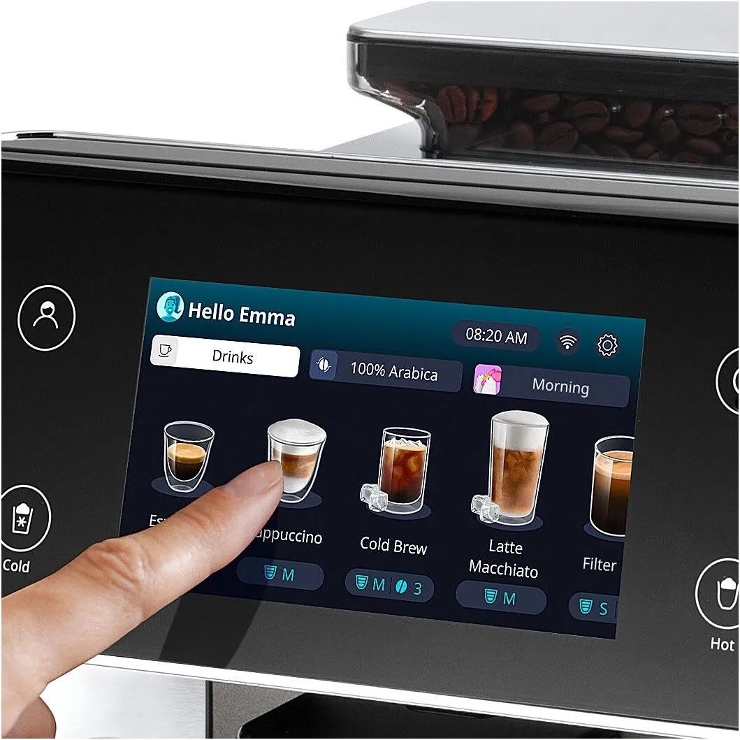 Kaffeevollautomat Primadonna Aromatic ECAM630.75.TM - 35 eiskalte heiße Kaffeerezepte