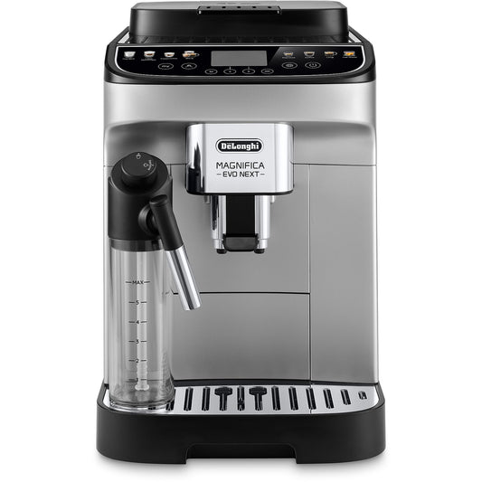 De'Longhl Magnifica Evo Next ECAM310.80.SB - 13 Rezepte, 3 Benutzerprofile, einfache Bedienung, Kaffeevollautomat Silber/Schwarz